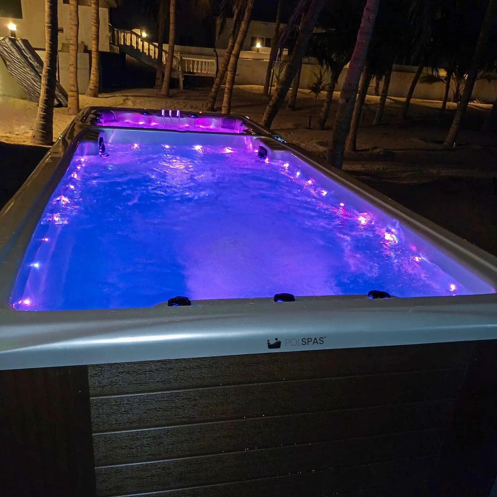 Hot tub installation completed at a Dubai home